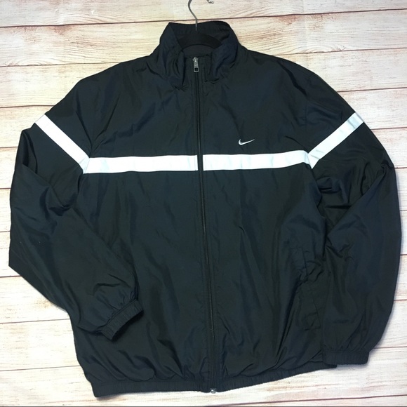 Other - Nike black track windbreaker jacket L